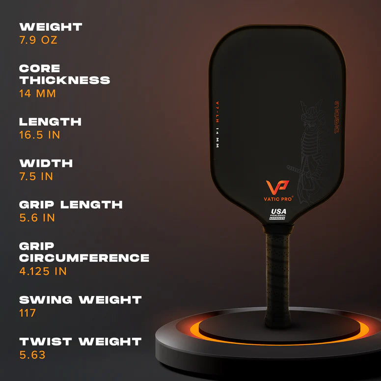 VaticPro Saga V7 14mm / バティックプロ SAGAシリーズ ピックルボールパドル