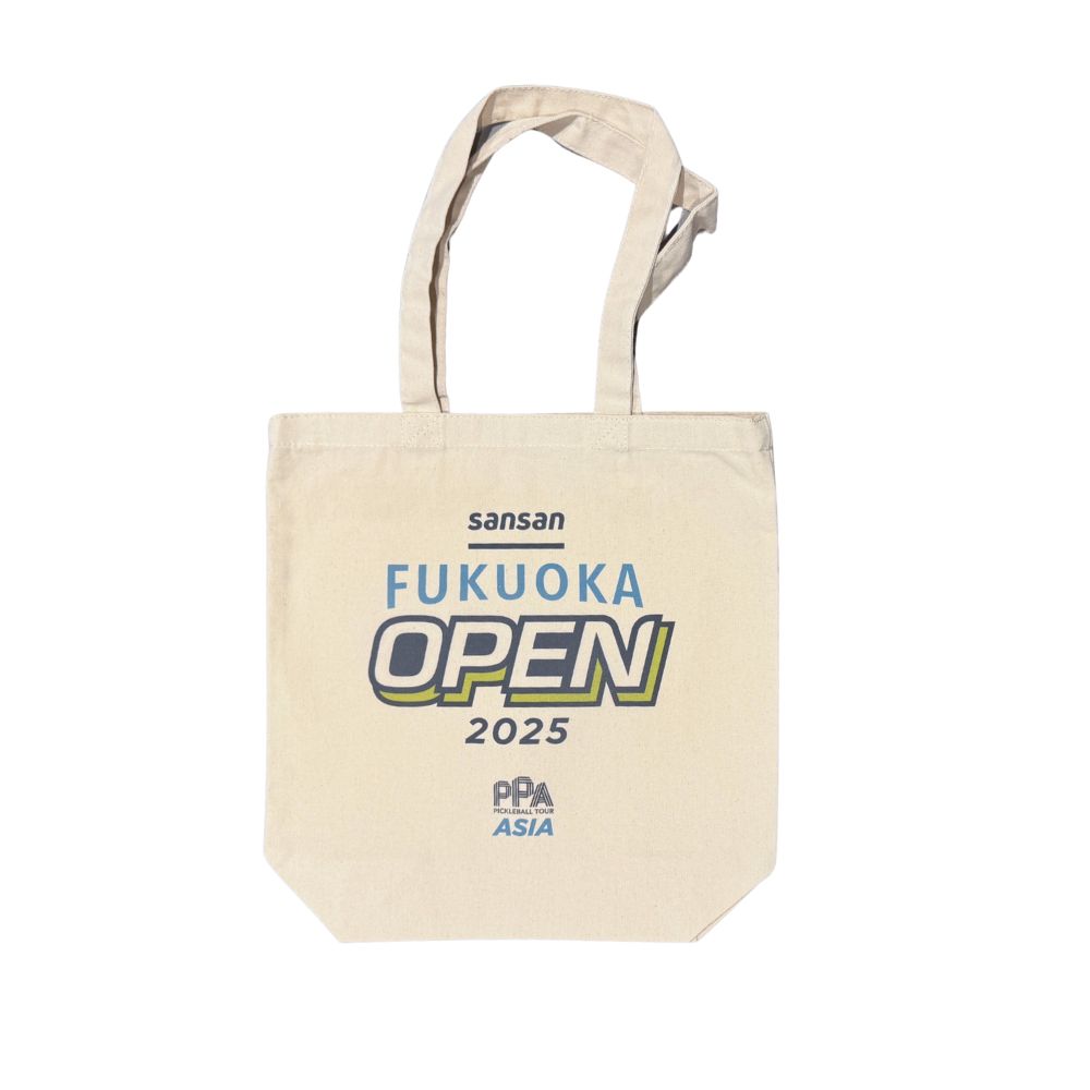Pickleball one - PPA TOUR ASIA Sansan FUKUOKA OPEN 2025 Official Tote Bag / ピックルボールワン - ピーピーエーツアーアジア サンサン福岡オープン 2025 オフィシャル トートバッグ