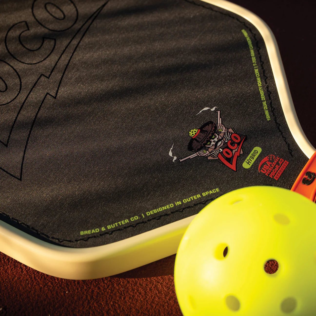Bread&Butter - Loco 16mm Pickleball Paddle- Hybrid / ブレッド＆バター - ロコ 16ミリ ピックルボールパドル ハイブリッド