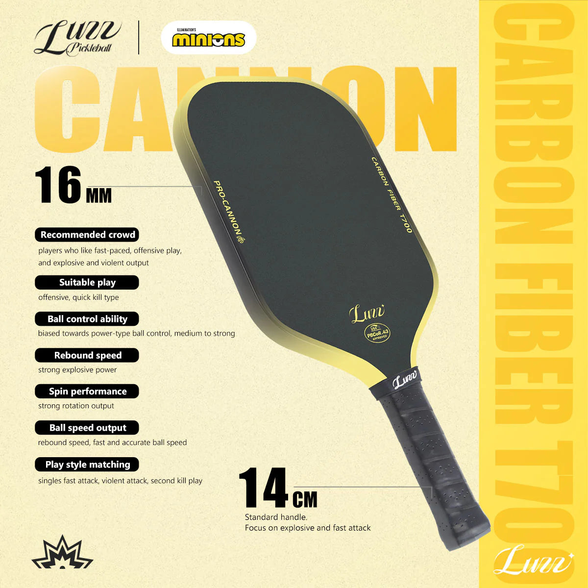 ピックルボールワン公式ショップ Minions Cannon - Luzz Pickleball