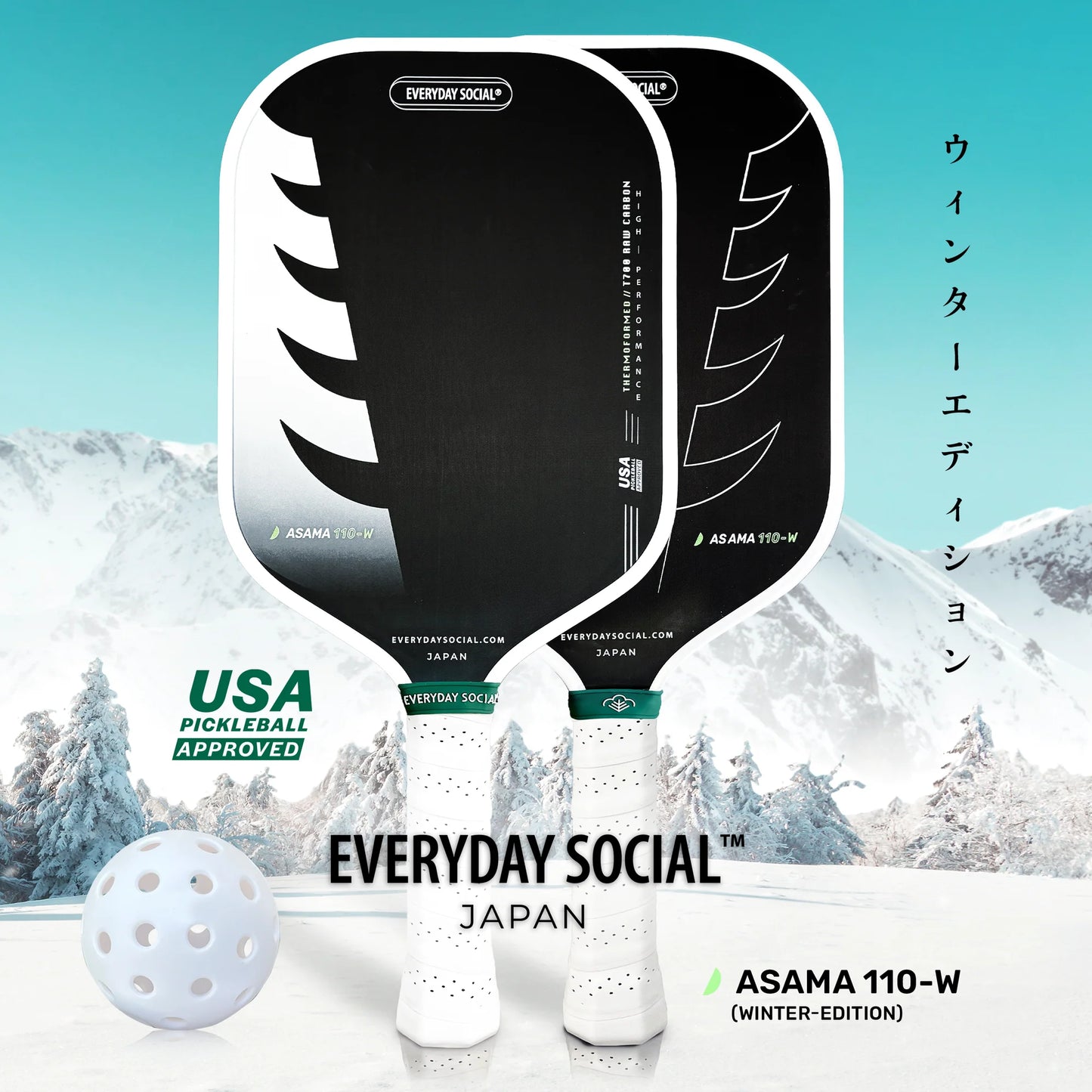 THE ASAMA 110 18K [Winter Edition] (16mm) / アサマ 110 シリーズ　ピックルボールパドル