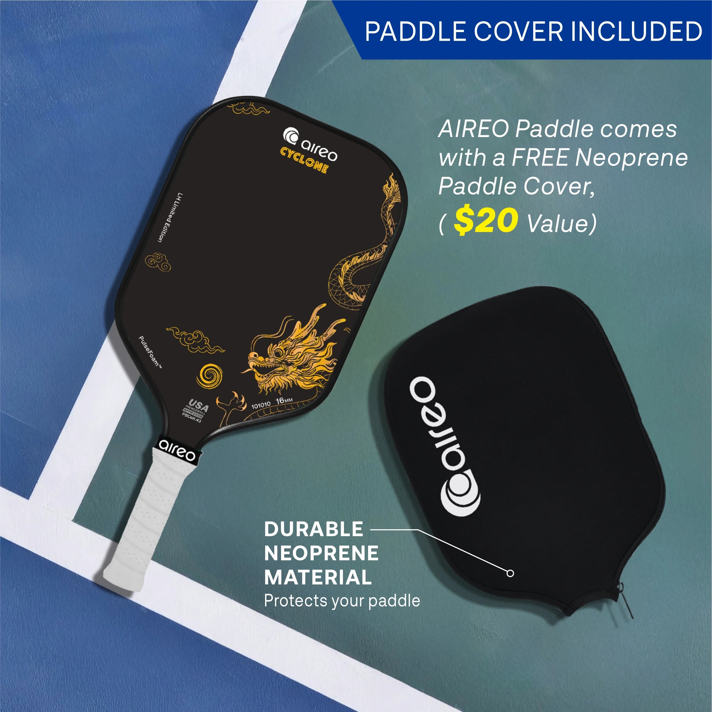 ピックルボールワン公式ショップ Dragon Cyclone 16mm - aireo