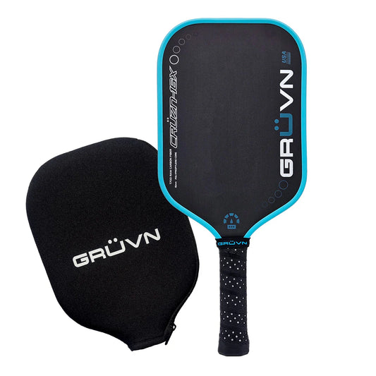 GRUVN - CRUZN-16X Pickleball Paddle - Blue Edge Guard / グルーヴン - クルーズン16X ピックルボールパドル ブルーエッジガード