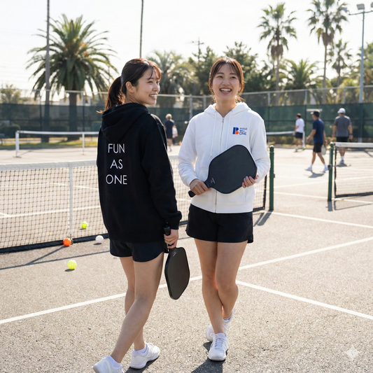 Official Full Zip Hoodie - PICKLEBALL ONE / オフィシャルフルジップフーディー - ピックルボールワン
