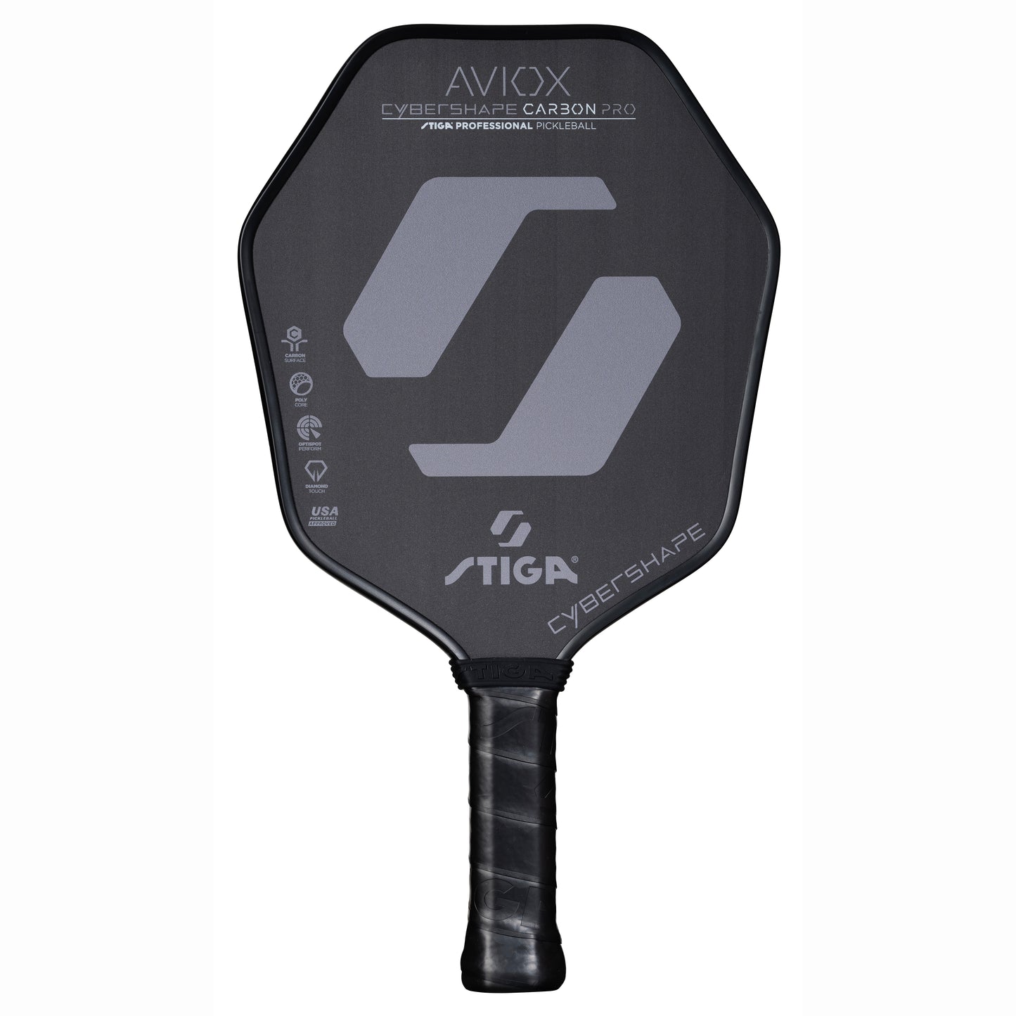 Pickleball Paddle Aviox Cybershape Carbon/アビオックス　サイバーシェイプ　カーボン