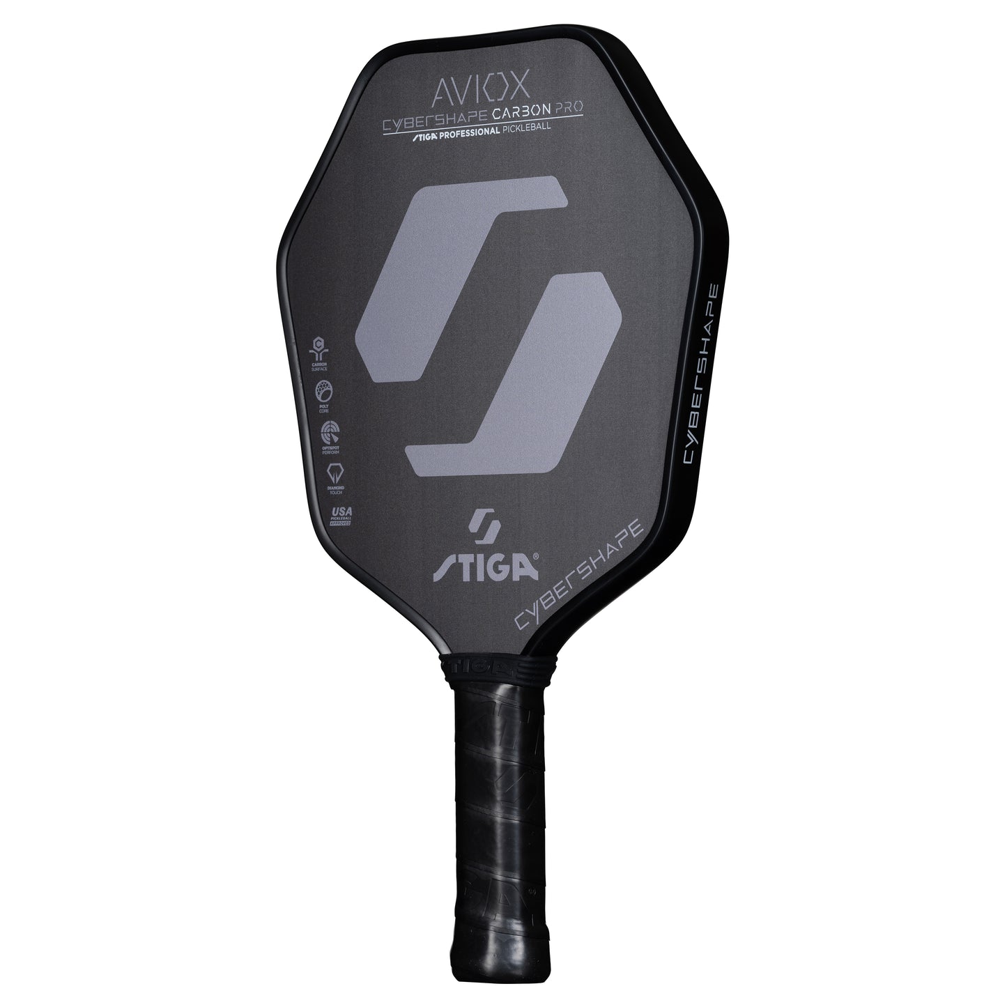 Pickleball Paddle Aviox Cybershape Carbon/アビオックス　サイバーシェイプ　カーボン