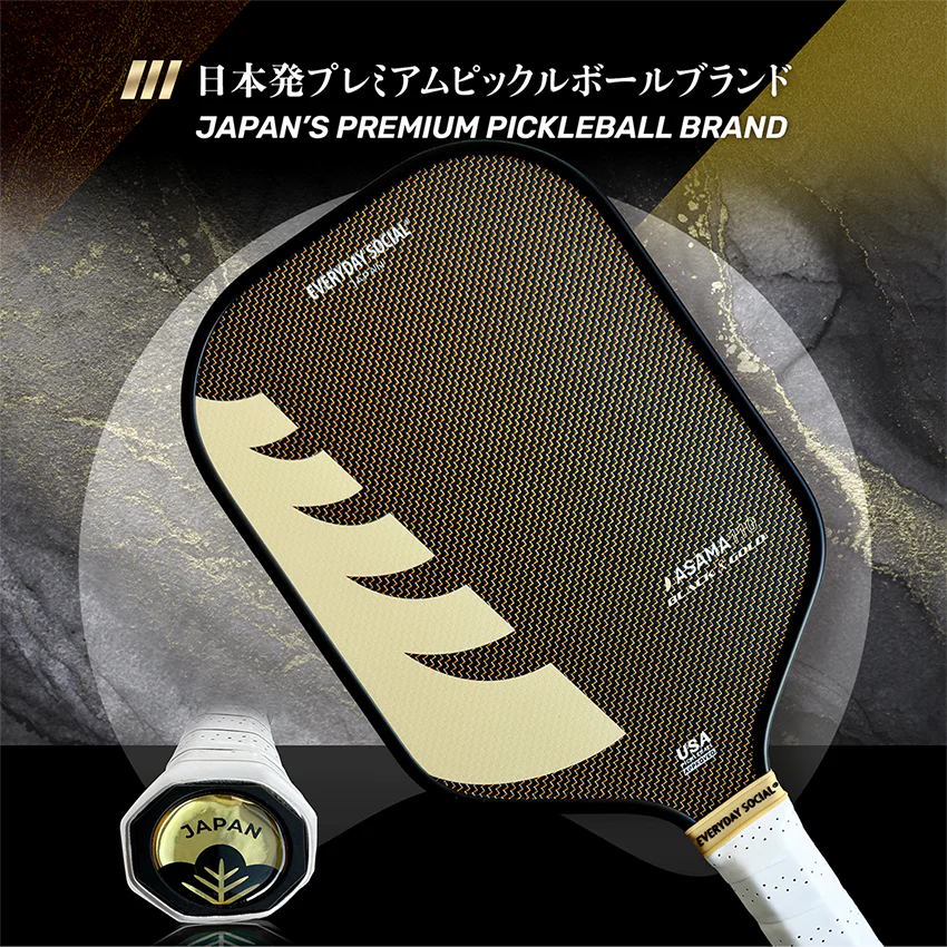 ASAMA 110 BLACK & GOLD (14MM) / アサマ 110 シリーズ ピックルボールパドル