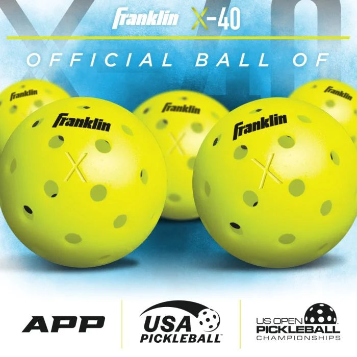 Franklin X-40 Outdoor Pickleballs 12個セット