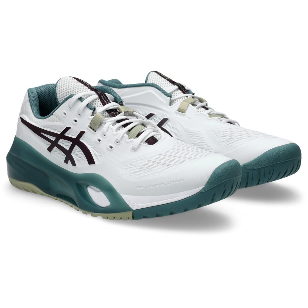 GEL-RESOLUTION X White/Dark Aubergine 前面