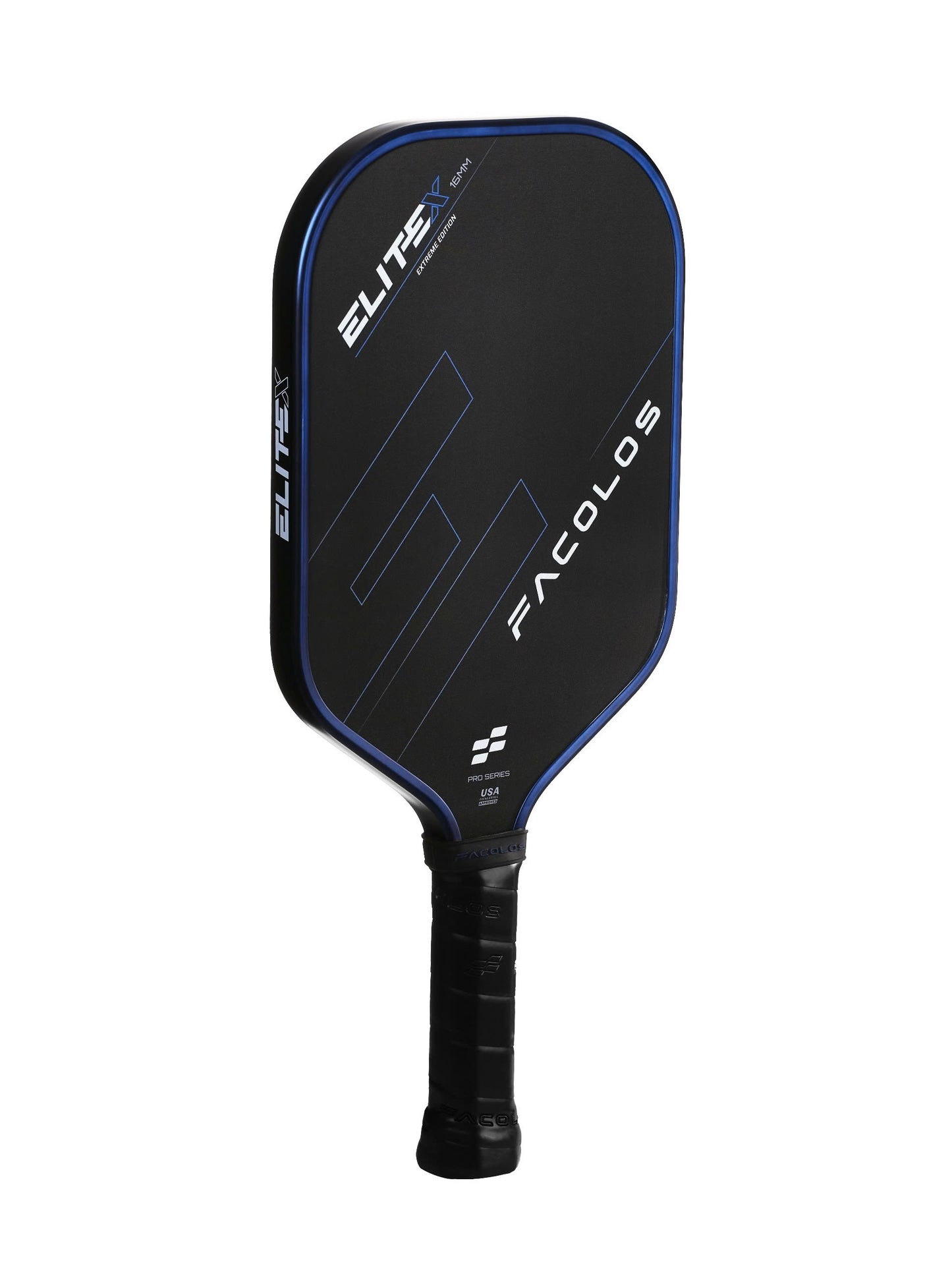 FACOLOS - Elite X Elongated Chrome (16mm) - Pickleball Pro Series racket / ファコロス - エリートエックス エロンゲイティッド クローム (16ミリ) - ピックルボールプロシリーズラケット