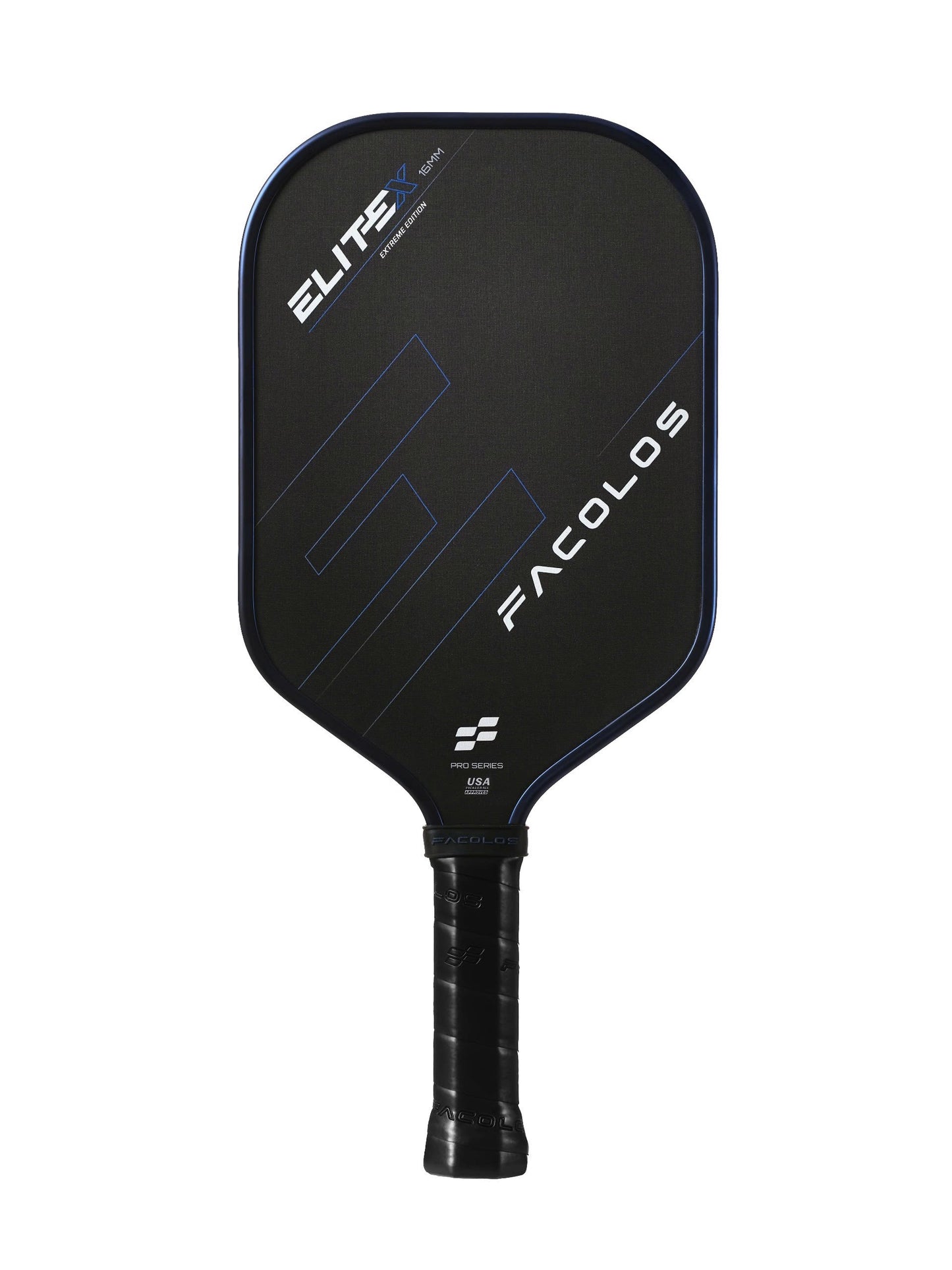 FACOLOS - Elite X Elongated Chrome (16mm) - Pickleball Pro Series racket / ファコロス - エリートエックス エロンゲイティッド クローム (16ミリ) - ピックルボールプロシリーズラケット