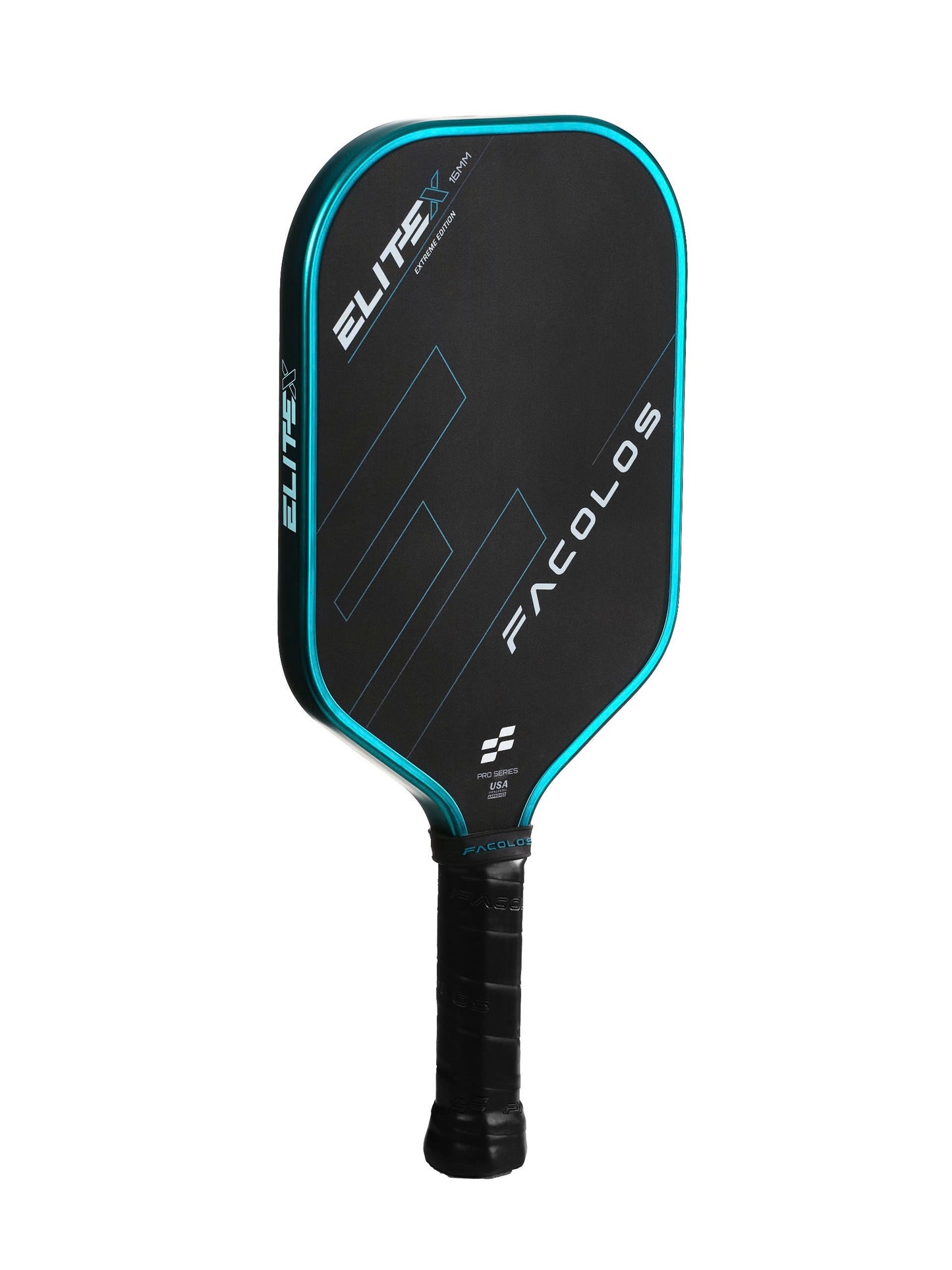 FACOLOS - Elite X Elongated Chrome (16mm) - Pickleball Pro Series racket / ファコロス - エリートエックス エロンゲイティッド クローム (16ミリ) - ピックルボールプロシリーズラケット