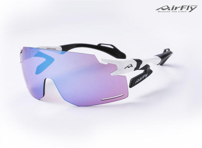 AirFly - AF-301 C-2BK (white frame / gray photochromic lenses) / エアフライ - AF-301 C-2BK（ホワイトフレーム／調光グレーレンズ）