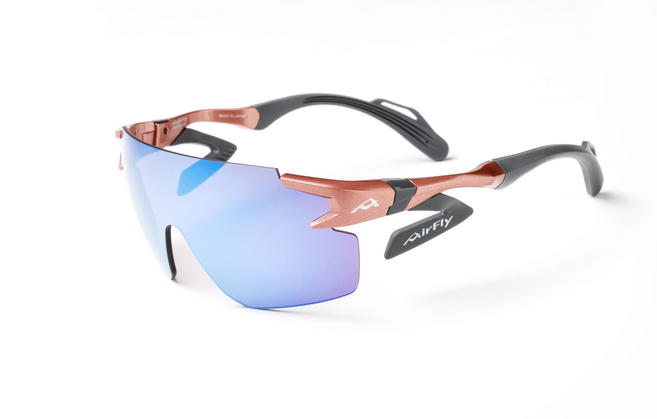 AirFly - AF-302 C-4WP (pink gold frame / polarized lenses) / エアフライ - AF-302 C-4WP（ピンクゴールドフレーム／偏光レンズ）