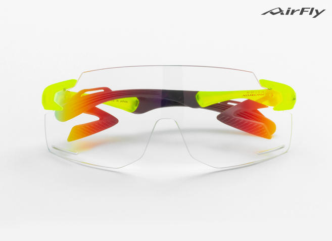 AirFly - AF-301 C-31BK (neon frame / gray photochromic lenses) / エアフライ - AF-301 C-31BK（ネオンフレーム／調光グレーレンズ）