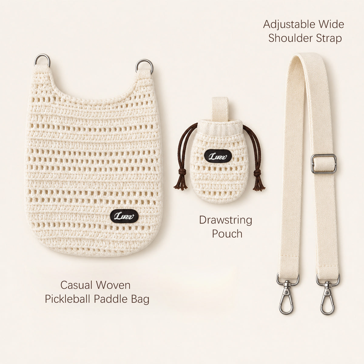 Casual Woven Pickleball Paddle Cover - Luzz Pickleball / カジュアルウーヴン ピックルボールパドルカバー - ラズピックルボール 商品画像 4