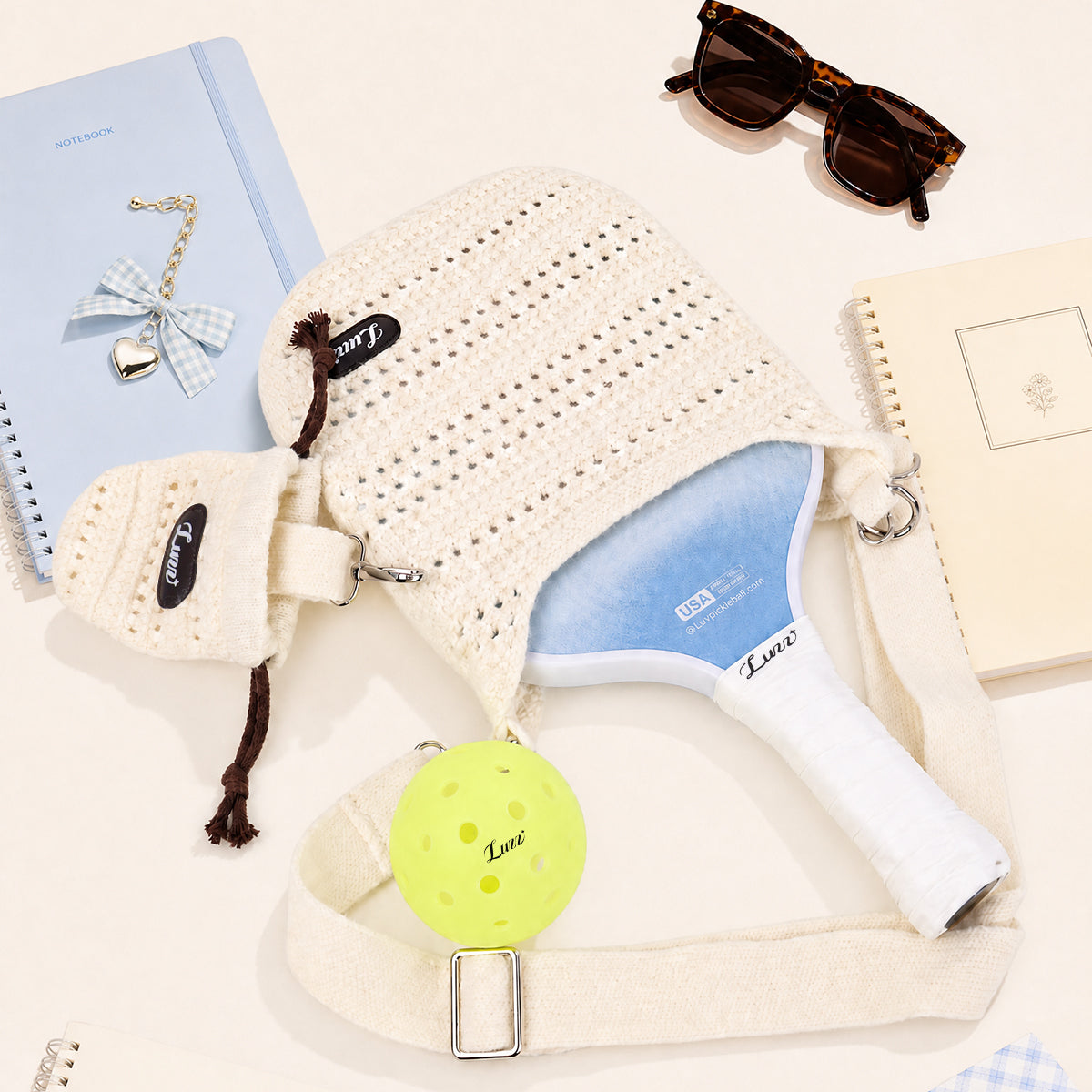 Casual Woven Pickleball Paddle Cover - Luzz Pickleball / カジュアルウーヴン ピックルボールパドルカバー - ラズピックルボール 商品画像 9