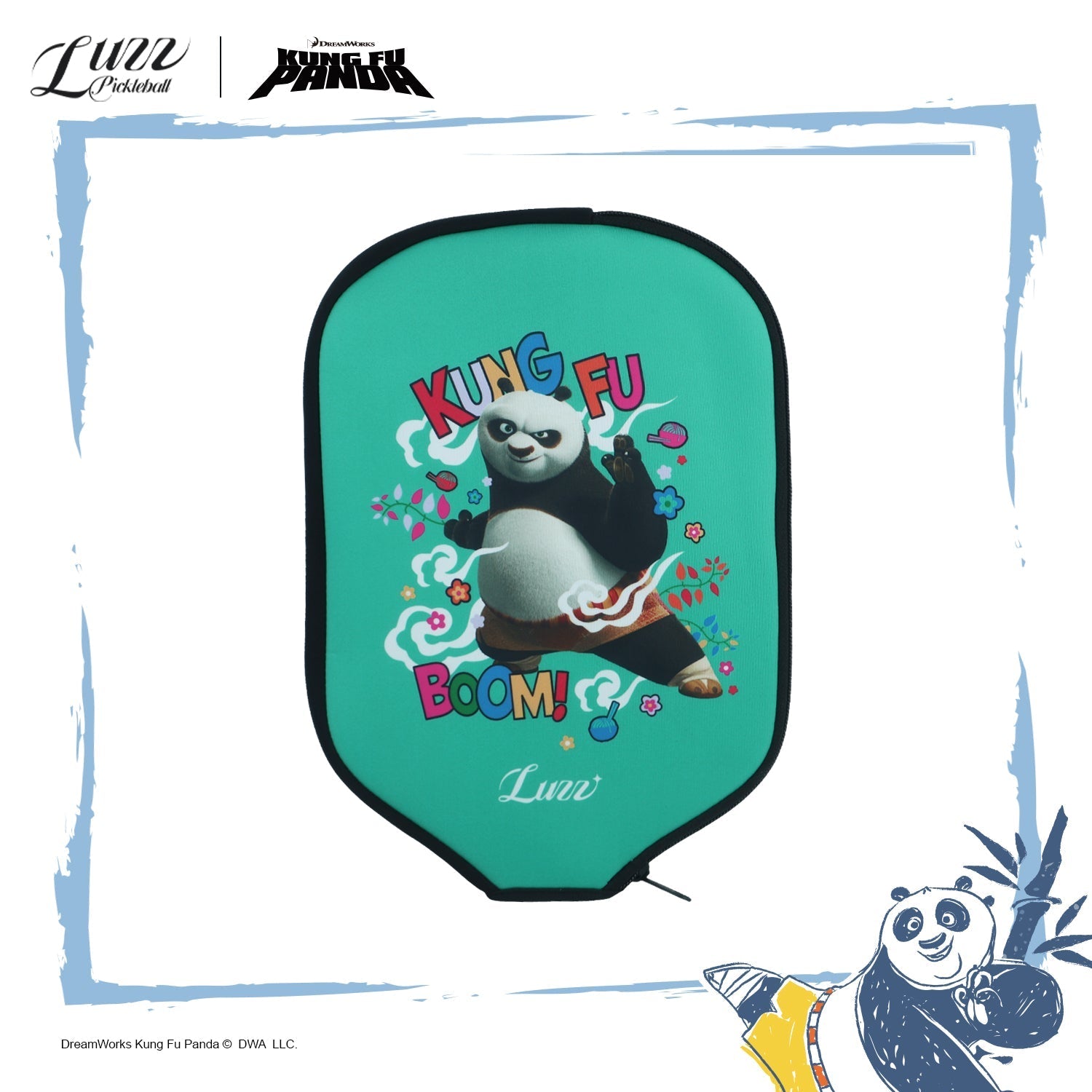 LuzzPickleball x Kung Fu Panda Limited Edition Paddle Cover - Luzz Pickleball / カンフーパンダ パドルカバー - ラズピックルボール 商品画像 2