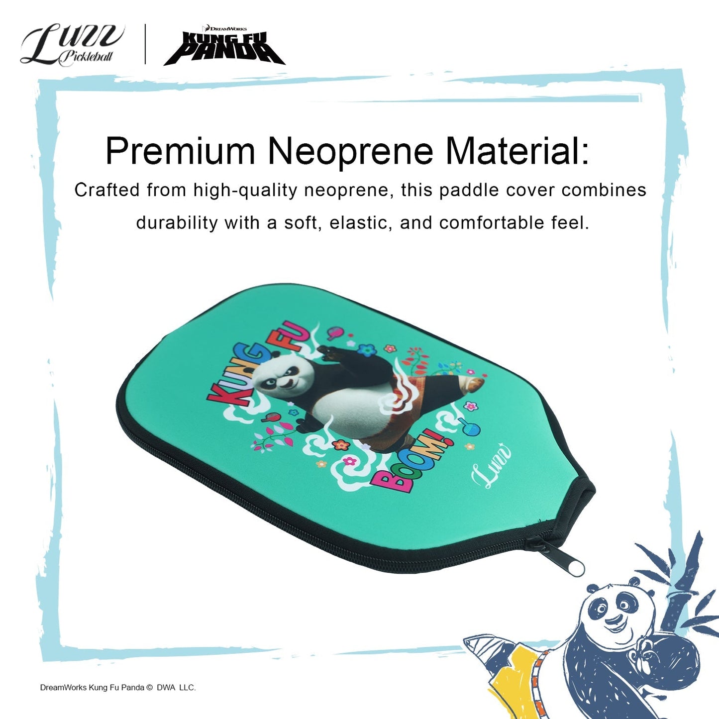 LuzzPickleball x Kung Fu Panda Limited Edition Paddle Cover - Luzz Pickleball / カンフーパンダ パドルカバー - ラズピックルボール 商品画像 4