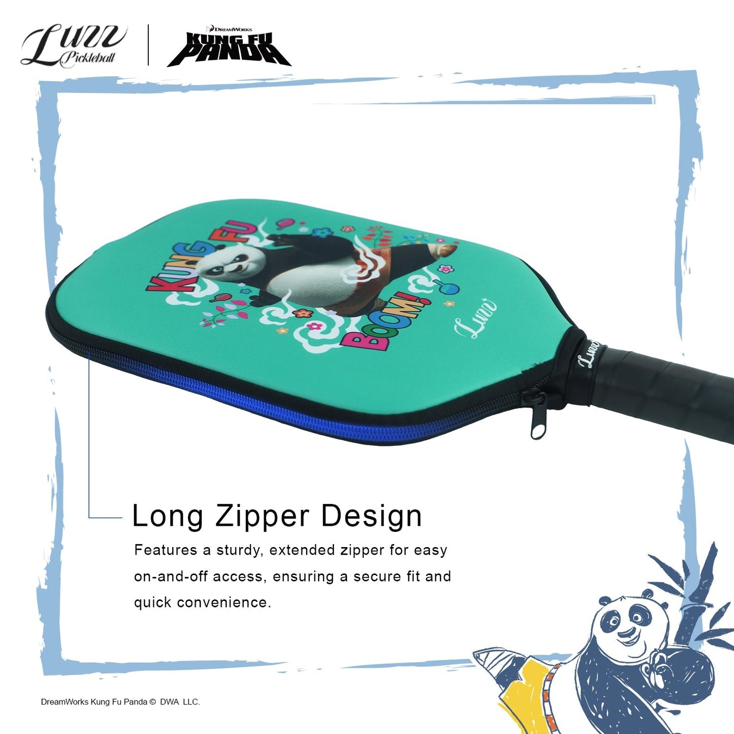 LuzzPickleball x Kung Fu Panda Limited Edition Paddle Cover - Luzz Pickleball / カンフーパンダ パドルカバー - ラズピックルボール 商品画像 5