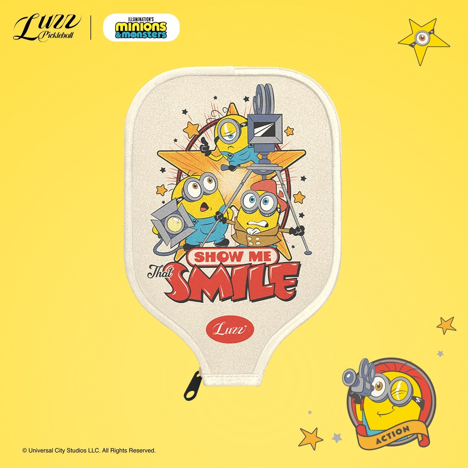 LuzzPickleball Minions Paddle Cover C - Luzz Pickleball / ミニオンズ パドルカバー C - ラズピックルボール 商品画像 1